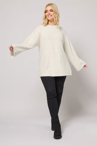 Pull En Maille Duveteuse Crème Size 48 - Yours - Modalova