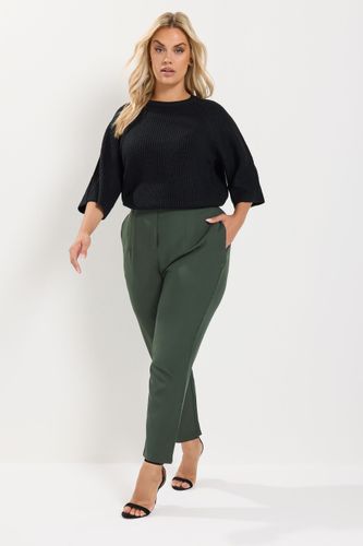 Plus Size Dark Darted Waist Trousers Size Ex Short > 44 - Yours - Modalova