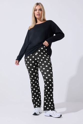 Pantalon Évasé À Pois Noir Size 42 - Limited Collection - Modalova
