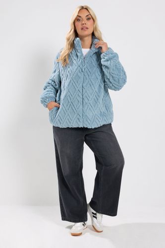 Veste Polaire Texturée Bleue Size 48 - Yours - Modalova