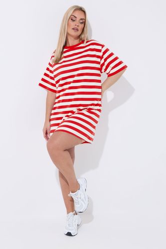 Robe Rouge À Rayures Size 42 - Limited Collection - Modalova