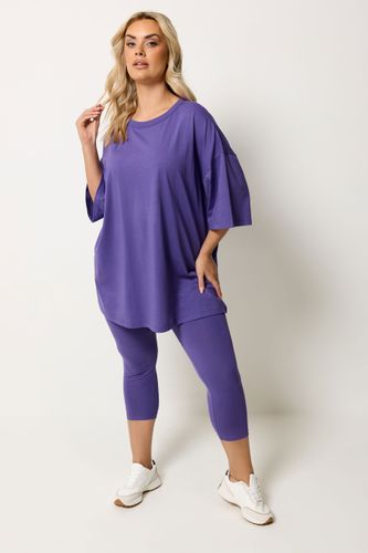 Yours Tshirt Boxy Violet Size 44 - Yours - Modalova