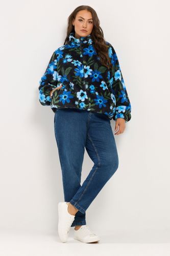Polaire Zippée Bleue À Fleurs Size 50-52 - Yours - Modalova