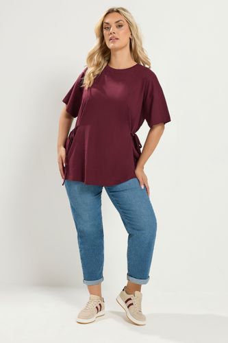 Tshirt Bordeaux À Nouer Devant Size 54-56 - Yours - Modalova