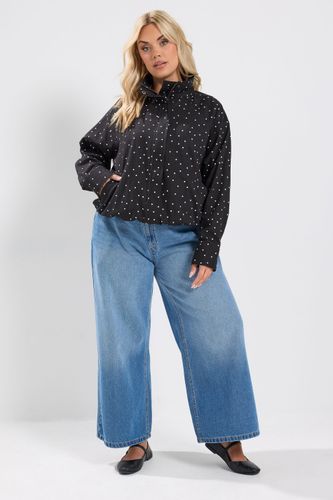 Plus Size Polka Dot Bomber Jacket Size 46 - Yours - Modalova