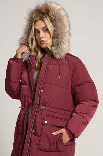 Parka Matelassée Rouge Size 48 - Yours - Modalova