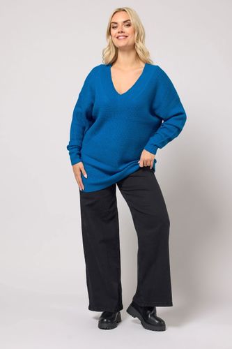 Pull En Maille Bleu À Col En V Y Size 42-44 - Yours - Modalova