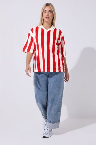 Top À Col Et Rayures Rouge Size 44 - Limited Collection - Modalova