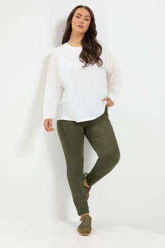 Jegging Grace À Enfiler Vert Olive Size 46 - Yours - Modalova