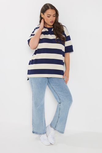 Tshirt Épais Bleu Marine À Rayures Size 66-68 - Yours - Modalova