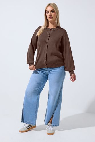 Cardigan Marron Chocolat Size 54-56 - Limited Collection - Modalova