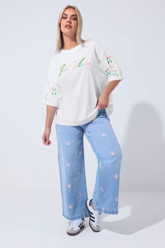 Tshirt Brodé À Fleurs « Just Bloom » Blanc Size 46 - Limited Collection - Modalova