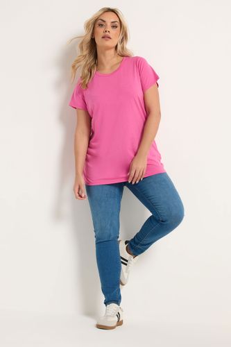 Tshirt Basique Rose Vif Size 44 - Yours - Modalova