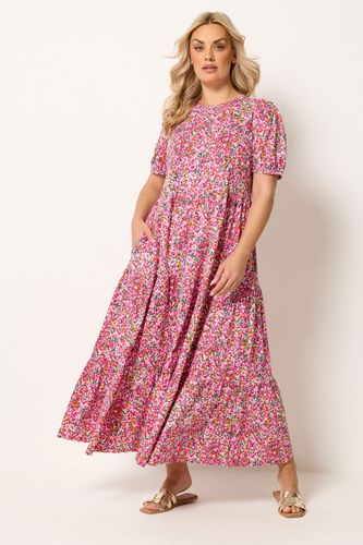Robe D’Été Rose À Fleurs Size 58-60 - Yours - Modalova