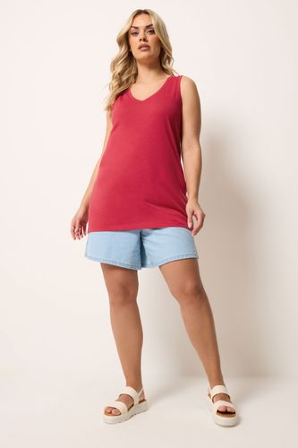 Débardeur Basique Rouge À Col En V Size 44 - Yours - Modalova