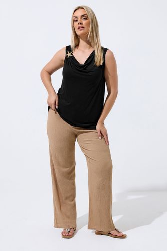 Top Noir Drapé À Détail Étoile De Mer Size 42 - Limited Collection - Modalova