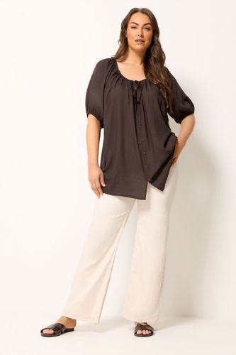 Haut Boutonné Marron Chocolat Size 50-52 - Yours - Modalova