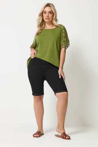 Short Noir Stretch En Denim Size 52 - Yours - Modalova