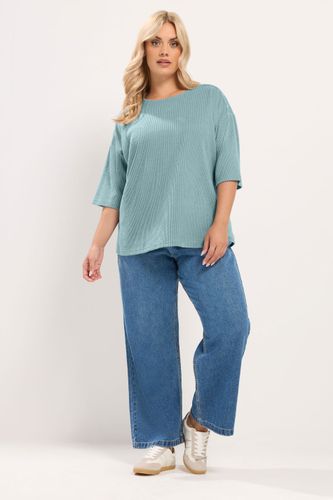 Top Côtelé Bleu À Détails Cloutés Size 50-52 - Yours - Modalova
