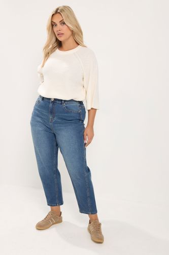 Jean Coupe Barrel Bleu Moyen Size Regular > 50 - Yours - Modalova
