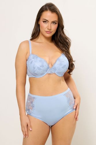 Culottes Couvrantes À Fleurs Brodées Bleu Clair Size 46-48 - Yours - Modalova