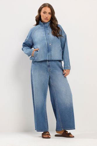 Bomber En Denim Bleu À Col Cheminée Size 46 - Yours - Modalova
