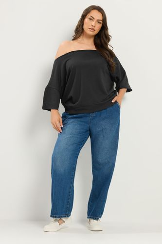 Sweatshirt Noir À Épaules Dénudées Size 54-56 - Yours - Modalova