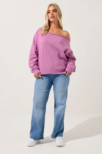 Sweatshirt Rose À Épaules Dénudées Size 48 - Yours - Modalova