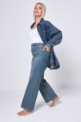 Jegging Large Bleu Délavé Size Short > 42 - Yours - Modalova