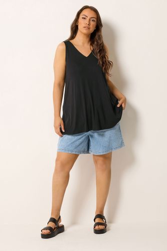 Débardeur Évasé Noir Size 48 - Yours - Modalova