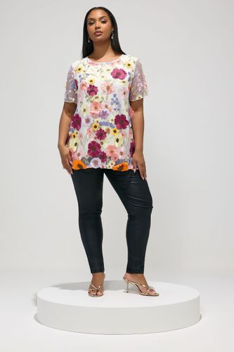 Tshirt Blanc À Fleurs Size 44 - Yours London - Modalova