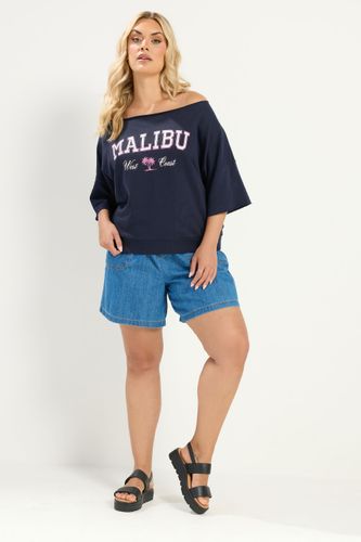 Sweatshirt Bleu Marine « Malibu » À Épaules Dénudées Size 42 - Yours - Modalova