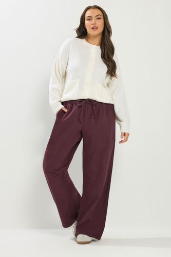 Jean Large Facile À Enfiler Bordeaux Size 46 - Yours - Modalova