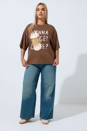 Tshirt Marron À Message Size 46 - Limited Collection - Modalova