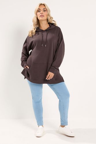 Sweat À Capuche Avec Cordon De Serrage Marron Chocolat Size 50-52 - Yours - Modalova