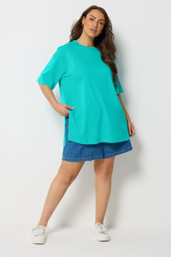 Tshirt Long Bleu Turquoise Size 54-56 - Yours - Modalova