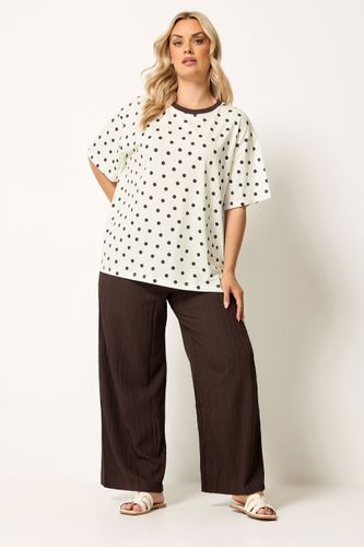 Tshirt Oversize Blanc À Motif Tache Size 44 - Yours - Modalova