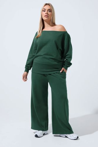 Sweatshirt Vert Forêt À Encolure Large Size 44 - Limited Collection - Modalova