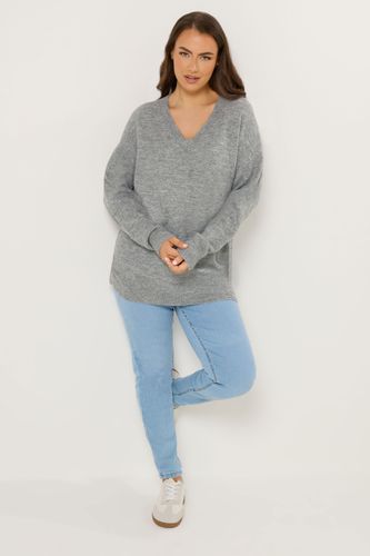 Pull Gris Doux En Maille Size 54-56 - Yours - Modalova