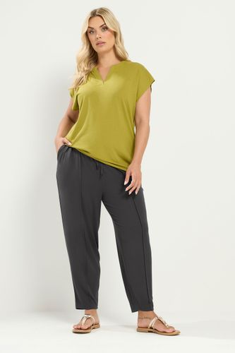 Pantalon De Jogging Large Gris À Coutures Apparentes Size 44 - Yours - Modalova