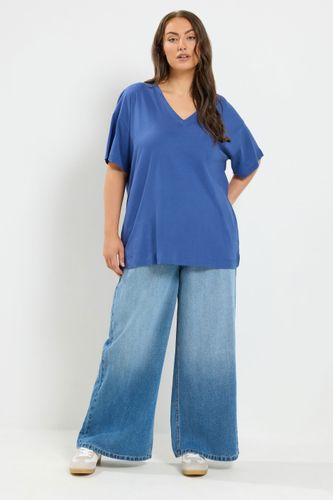 Tshirt Long Décontracté Bleu Denim Size 58-60 - Yours - Modalova