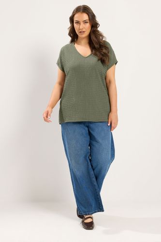 Tshirt D'ensemble Texturé Vert Kaki Size 42 - Yours - Modalova