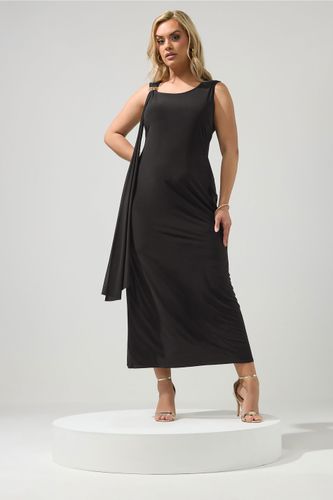 Robe Longue Noire Size 48 - Yours London - Modalova