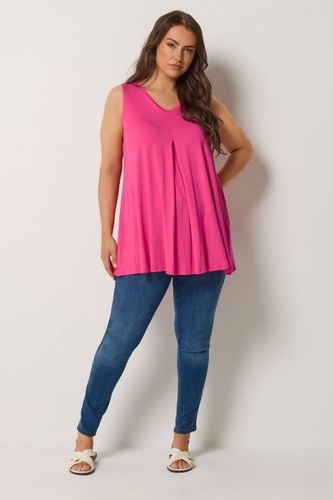 Débardeur Rose Plissé Sur Le Devant Size 46 - Yours - Modalova
