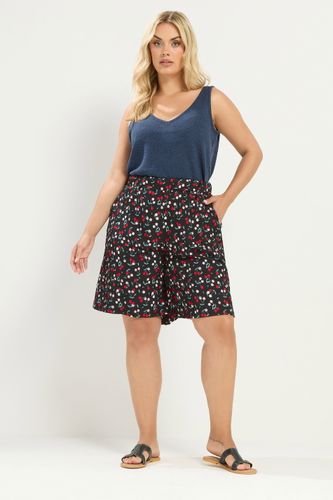 Short Noir À Imprimé Cerise Size 50-52 - Yours - Modalova