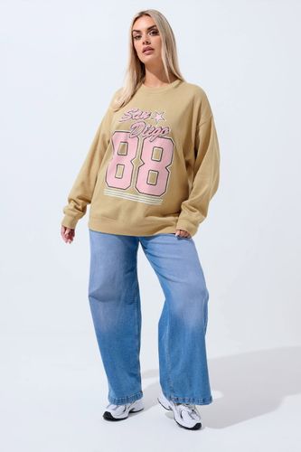Sweatshirt Beige Marron « San Diego 88 » Size 42 - Limited Collection - Modalova