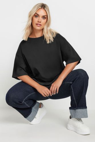 Tshirt Oversize Noir En Coton Size 42 - Yours - Modalova