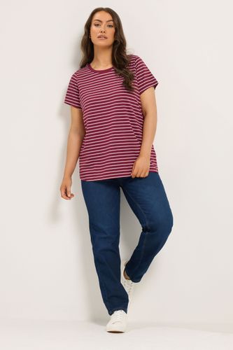 Tshirt Rouge À Rayures Size 46 - Yours - Modalova