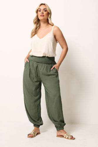 Yours Sarouel Vert Kaki Size 54-56 - Yours - Modalova