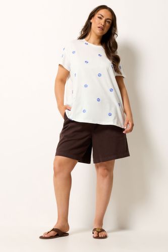 Tshirt Blanc Brodé De Marguerites Size 44 - Yours - Modalova